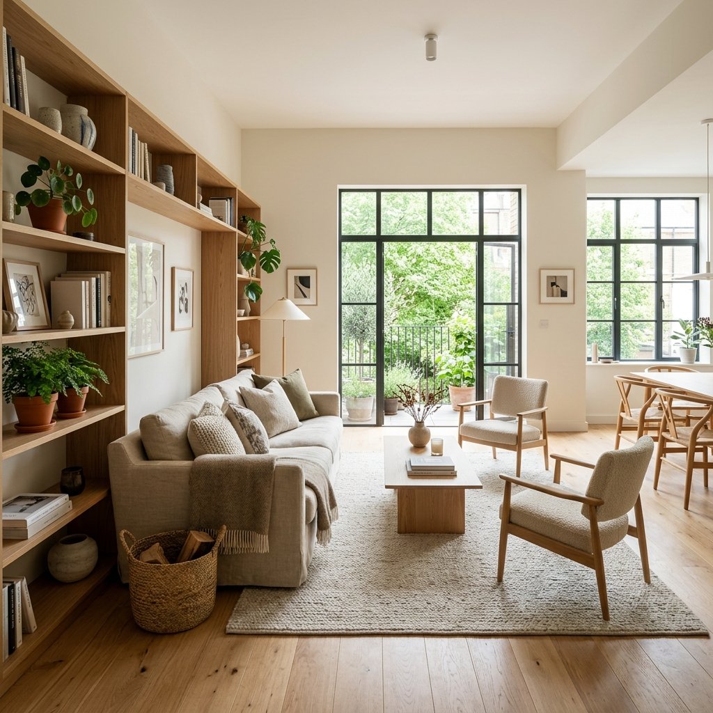Beautifully styled modern living room designed by Homezed Interior in Greater Noida