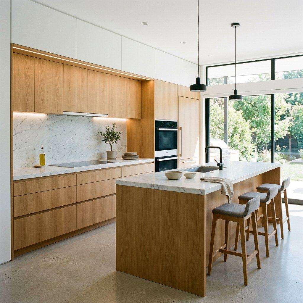 Sleek modular kitchen designed by Ghaziabad's best interior designer